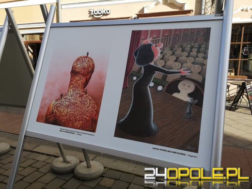 Wystawa rysunku prasowego pod opolskim Ratuszem