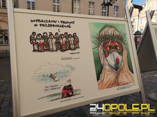 Wystawa rysunku prasowego pod opolskim Ratuszem