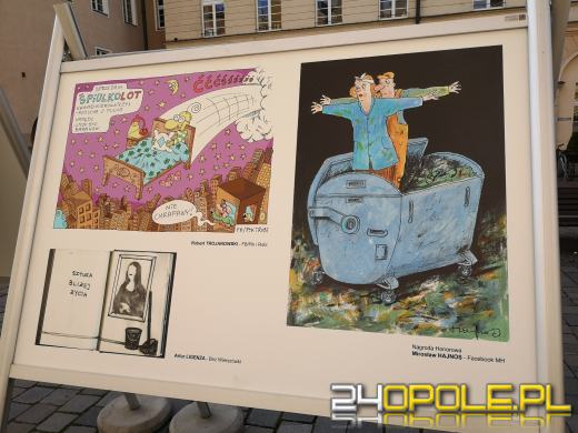 Wystawa rysunku prasowego pod opolskim Ratuszem