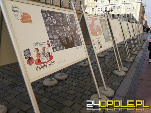 Wystawa rysunku prasowego pod opolskim Ratuszem