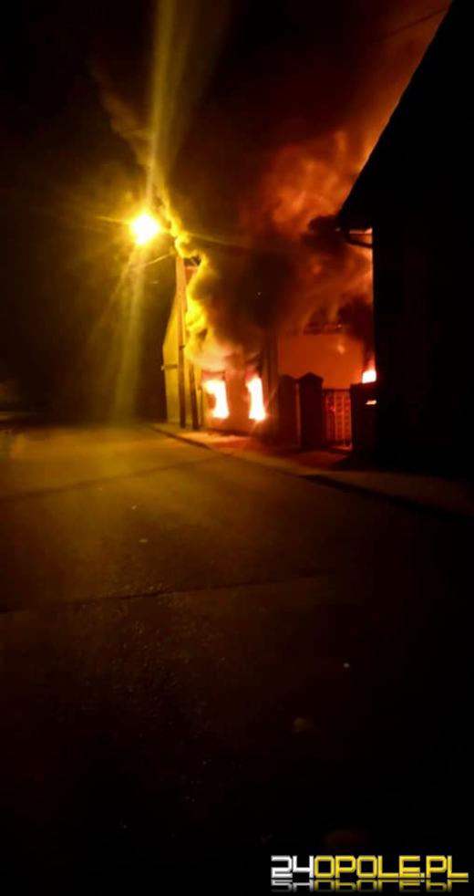 Pożar domu jednorodzinnego w miejscowości Łambinowice