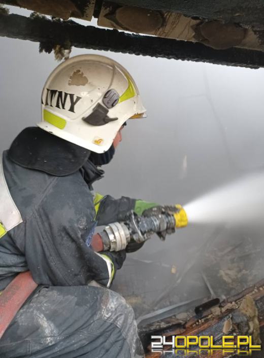 Pożar domu jednorodzinnego w miejscowości Łambinowice