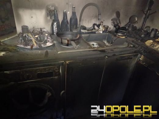 Pożar domu jednorodzinnego w miejscowości Łambinowice