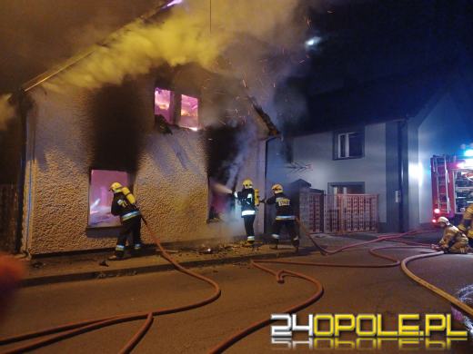 Pożar domu jednorodzinnego w miejscowości Łambinowice