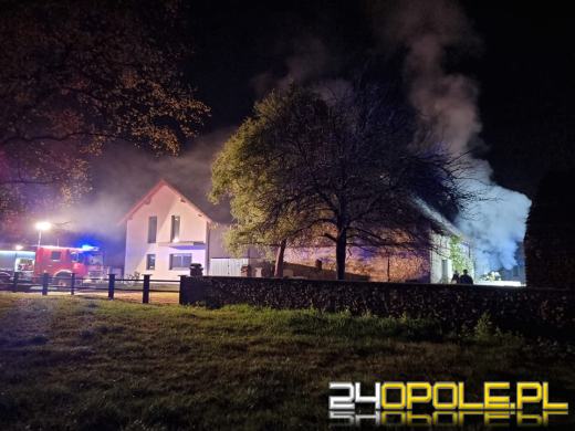 Pożar pustostanu w Krośnicy