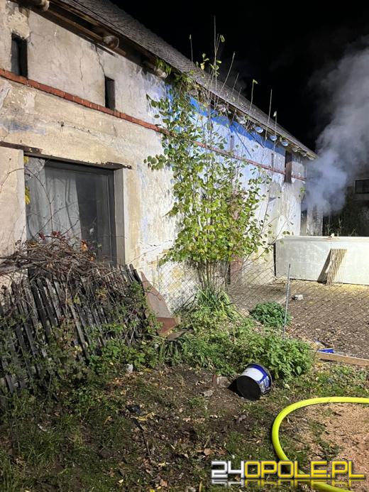 Pożar pustostanu w Krośnicy