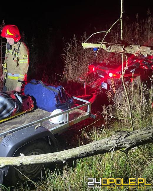 Nocna akcja ratowników ciężkich warunkach. Uratowano poszkodowanego survivalowca