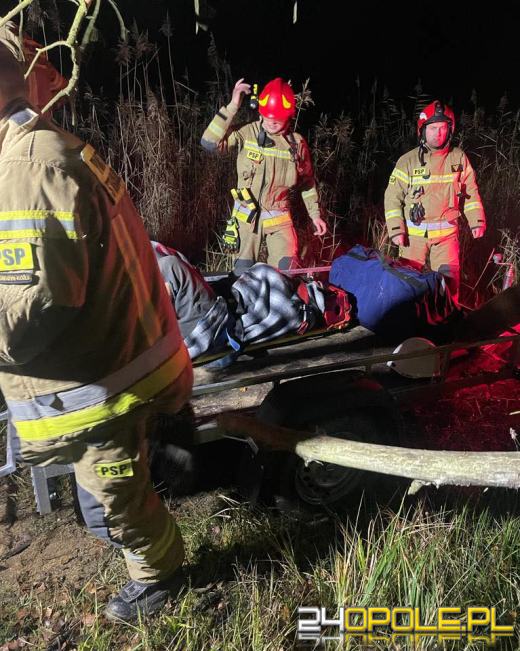 Nocna akcja ratowników ciężkich warunkach. Uratowano poszkodowanego survivalowca