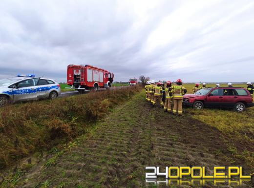 26-latek nie opanował pojazdu. Doszło do dachowania na trasie Kadłub-Grodzisko