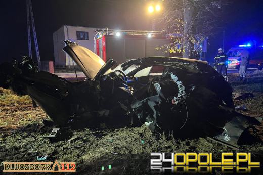 22-letni obywatel Ukrainy zginął w wypadku pod Kluczborkiem