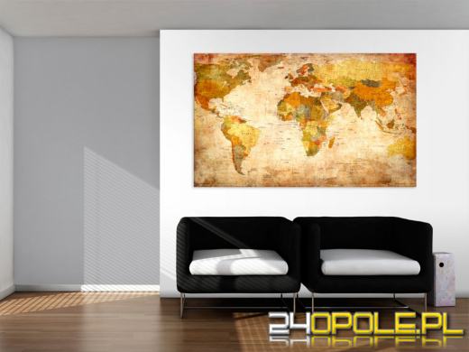 Mapa świata na ścianę, czyli jak w prosty sposób uczynić pomieszczenie ciekawszym