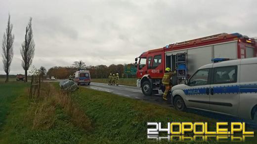 Poważny wypadek w powiecie nyskim. Lądował śmigłowiec LPR 