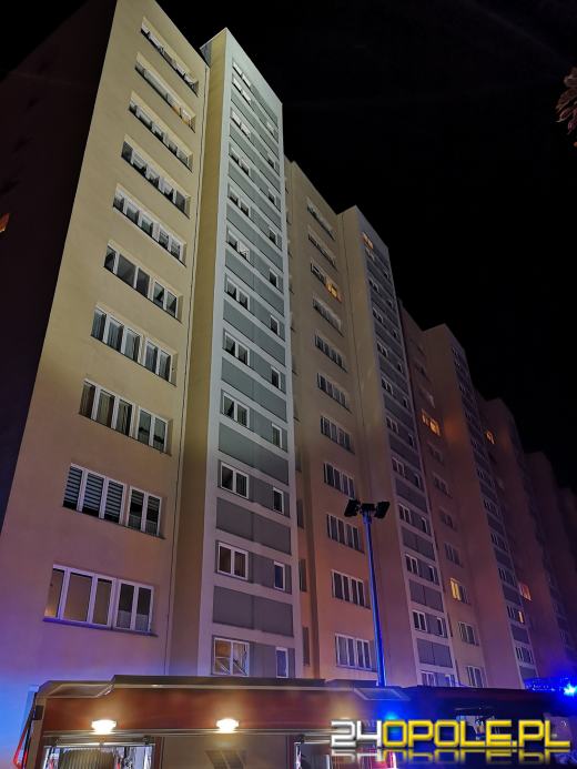 Pożar mieszkania na Chabrach. Trwa akcja strażaków