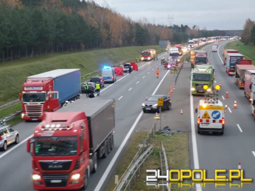 Tragedia na A4 przy węźle Prądy. Zginęły dwie osoby