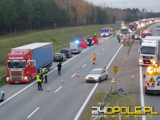 Tragedia na A4 przy węźle Prądy. Zginęły dwie osoby