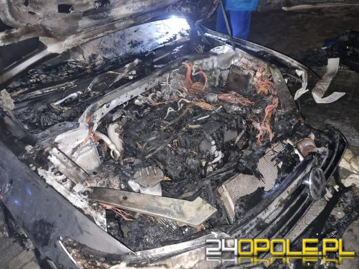 Pożar budynku garażowego w Ostrożnicy