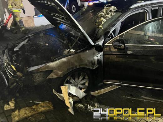 Pożar budynku garażowego w Ostrożnicy