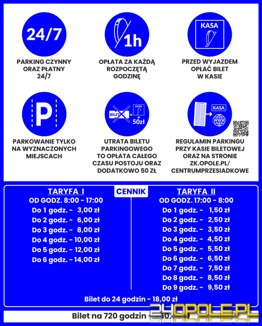 Znamy cennik parkingu w Centrum Przesiadkowym Opole Główne. Koniec darmowego parkowania