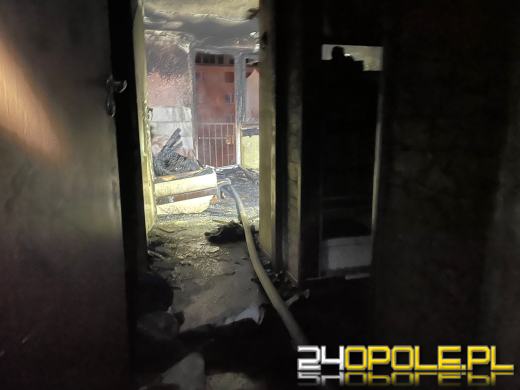 Pożar mieszkania w Zdzieszowicach
