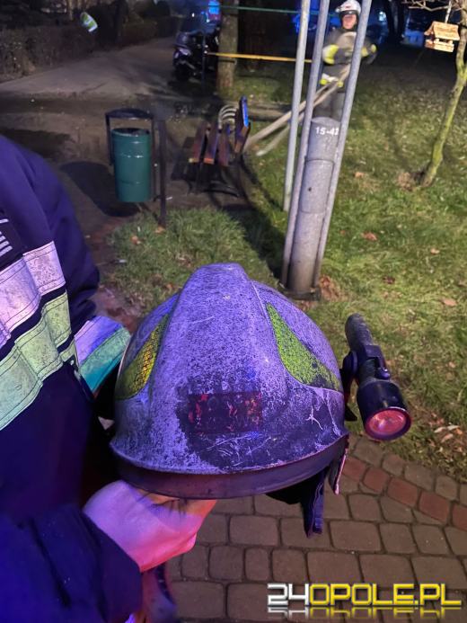 Pożar mieszkania w Zdzieszowicach