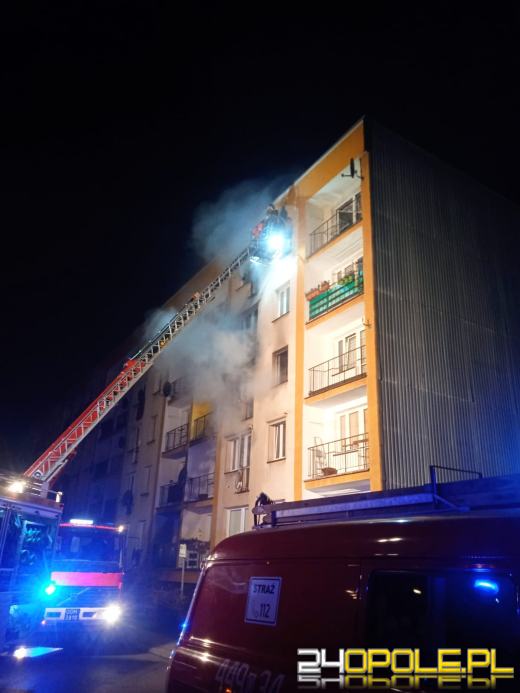 Pożar mieszkania w Zdzieszowicach