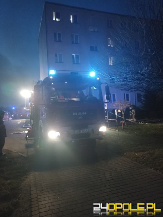 Pożar mieszkania w Zdzieszowicach
