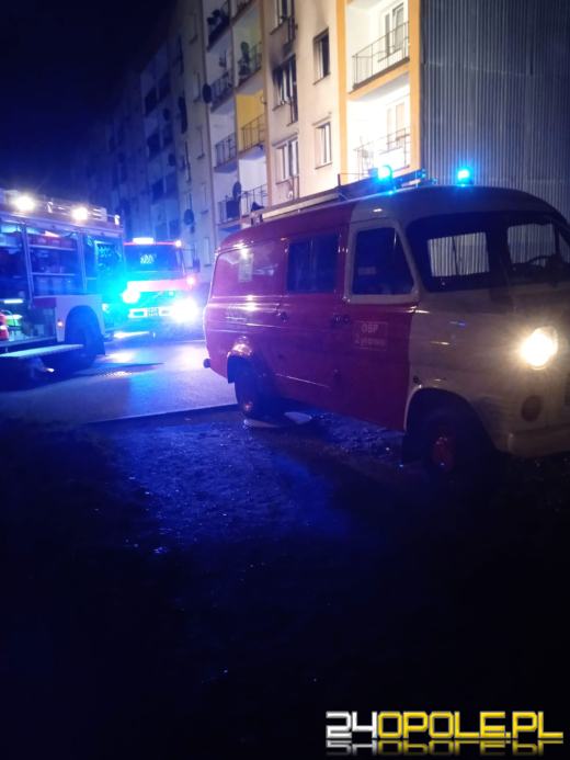 Pożar mieszkania w Zdzieszowicach