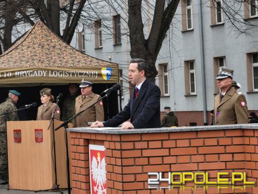 115 elewów złożyło przysięgę w 10 Brygadzie Logistycznej w Opolu