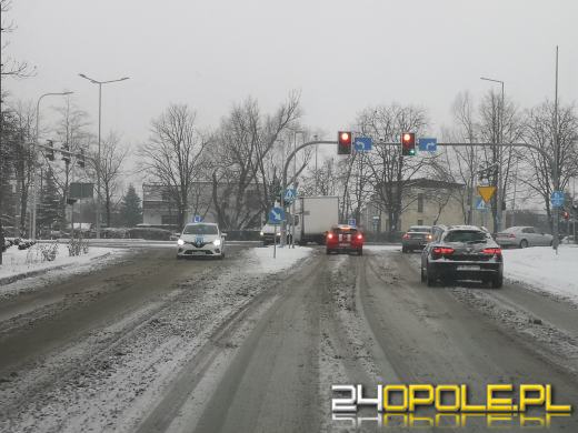 Trudne warunki na opolskich drogach