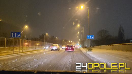 Trudne warunki na opolskich drogach