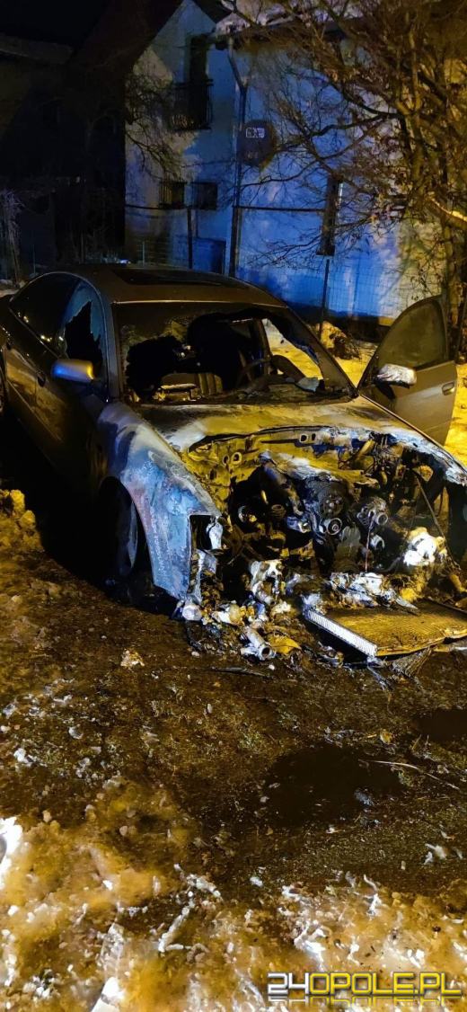 Pożar samochodu osobowego w Kielczy