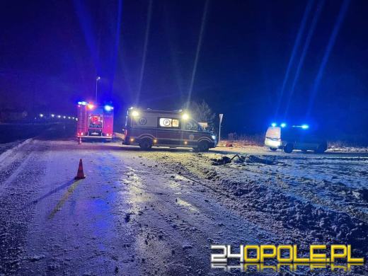 Dachowanie pojazdu w powiecie krapkowickim