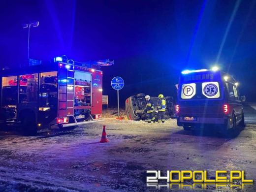 Dachowanie pojazdu w powiecie krapkowickim