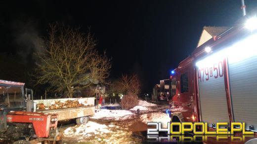 Pożar stodoły w Dąbrowicy