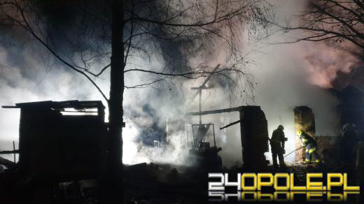 Pożar stodoły w Dąbrowicy