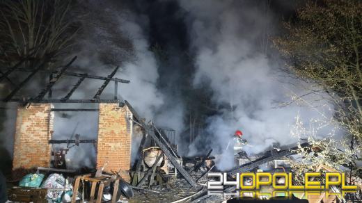 Pożar stodoły w Dąbrowicy