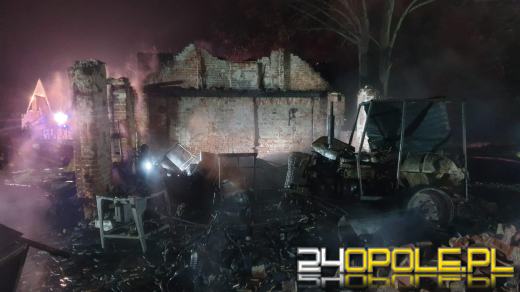 Pożar stodoły w Dąbrowicy