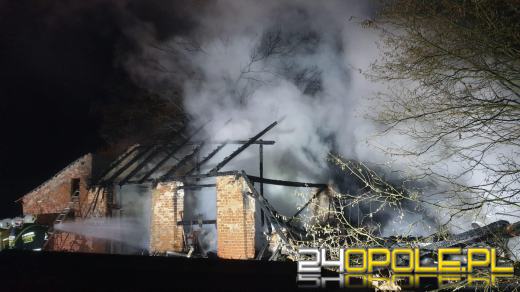 Pożar stodoły w Dąbrowicy