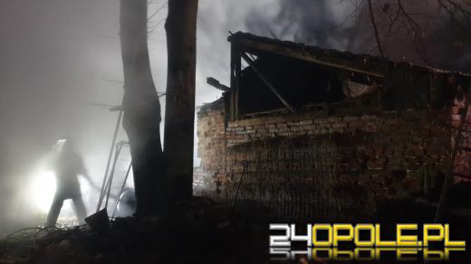 Pożar stodoły w Dąbrowicy