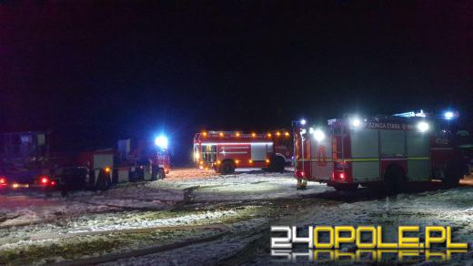 Pożar stodoły w Dąbrowicy