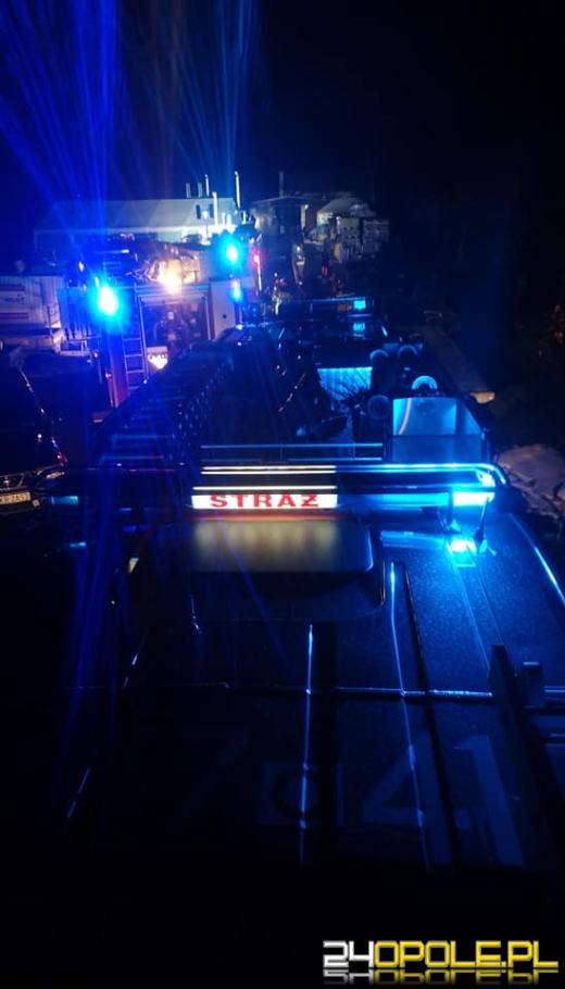 Pożar zabudowań gospodarczych w powiecie krapkowickim