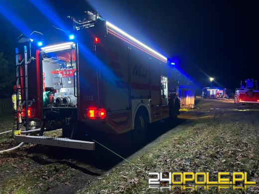 Pożar budynku jednorodzinnego w miejscowości Wilków