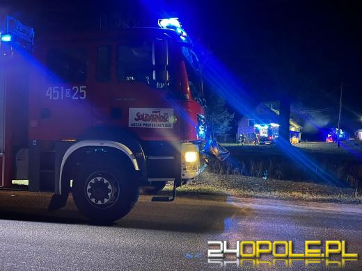 Pożar budynku jednorodzinnego w miejscowości Wilków