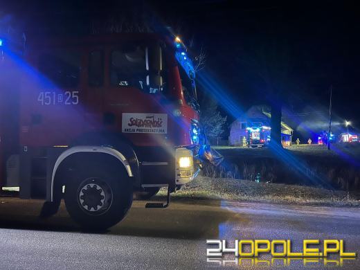 Pożar budynku jednorodzinnego w miejscowości Wilków
