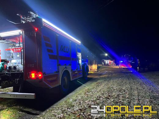 Pożar budynku jednorodzinnego w miejscowości Wilków