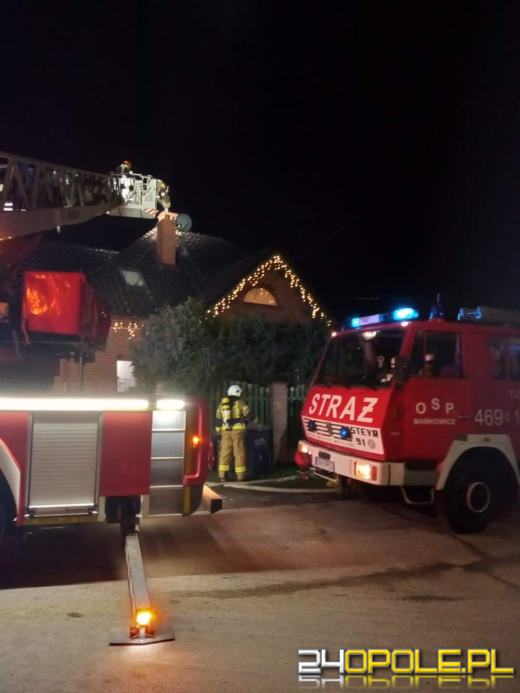 Pożar sadzy w kominie w powiecie nyskim