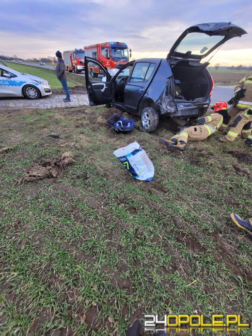 Dwa samochody zderzyły się na DK45 w Mechnicy