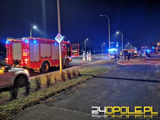 Zderzenie samochodów na ulicy Stokrotek w Opolu
