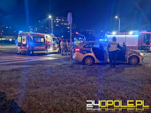 Zderzenie samochodów na ulicy Stokrotek w Opolu