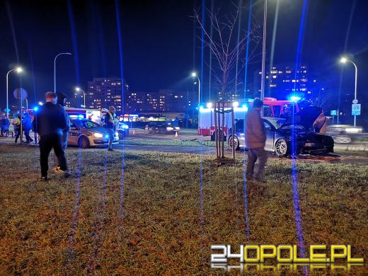 Zderzenie samochodów na ulicy Stokrotek w Opolu